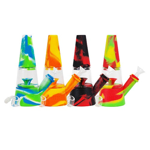 BREEZE SUMMIT SILICONE - GRN/RED Smoker Accessories Wholesale Distributor in Montreal Quebec