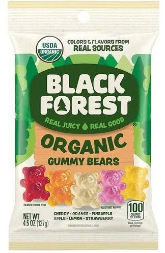 BLACK FOREST ORGANIC GUMMY BEARS 4.5 128 g (Box of 12 Units)