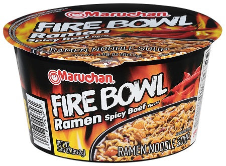 MARUCHAN BOWL FIRE BOWL SPICY BEEF Ramen Noodles Wholesale Distributor in Montreal Quebec