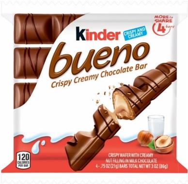 KINDER BUENO CHOCOLATE BAR (KING) Chocolate Convenience and Grocery Wholesale Distributor in Montreal Quebec
