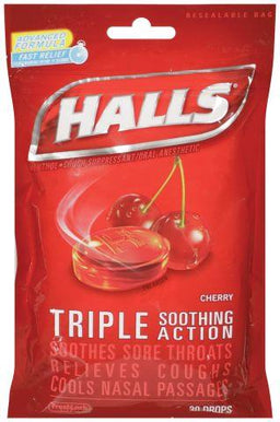 HALLS *BAG* CHERRY Pharmacy Wholesale Distributor in Montreal Quebec