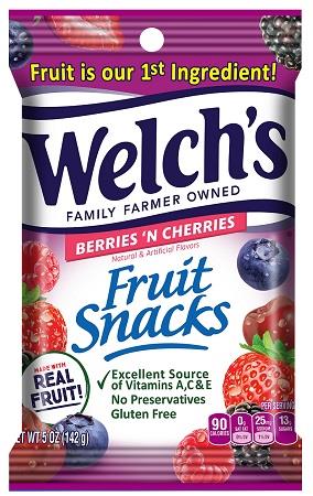 WELCHS (5OZ) BERRIES 'N CHERRIES Convenience and Grocery Snacks Wholesale Distributor in Montreal Quebec