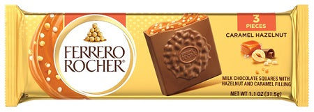 FERRERO ROCHER SQUARES CARAMEL Convenience and Grocery Store Supplies Wholesale Distributor in Montreal Quebec