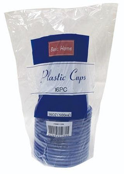 PLASTIC 16OZ CUPS BLUE (BASIC HOME) Cleaning Supplies Wholesale Distributor in Montreal Quebec