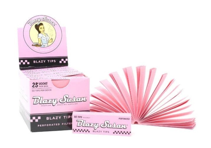 BLAZY SUSAN PINK FILTER TIPS 50CT Smoker Accessories Wholesale Distributor in Montreal Quebec