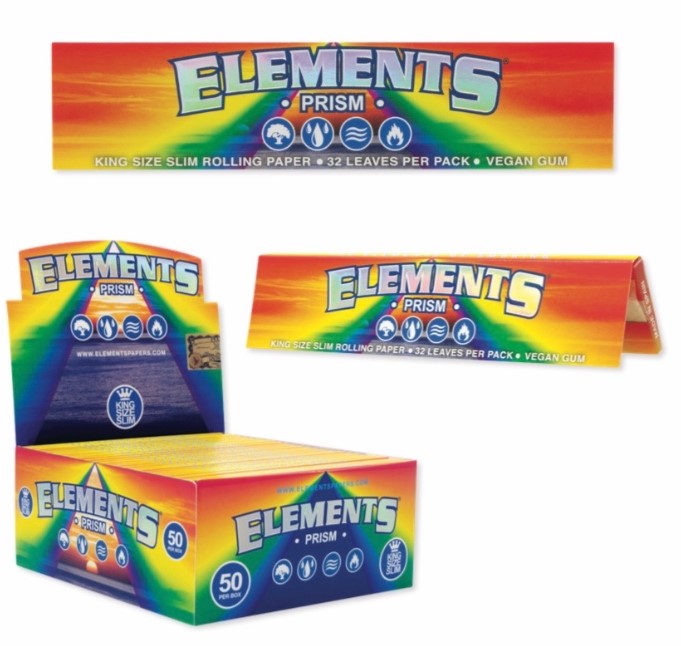 ELEMENTS PRISM PAPERS KING SIZE SLIM Smoker Accessories Wholesale Distributor in Montreal Quebec