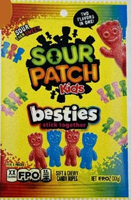 SOUR PATCH KIDS BESTIES PEG 3.18OZ Candy Convenience and Grocery Wholesale Distributor in Montreal Quebec