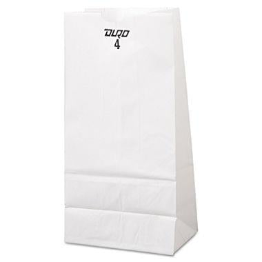 PAPER BAGS (WHITE) #4 Convenience and Grocery Store Supplies Wholesale Distributor in Montreal Quebec