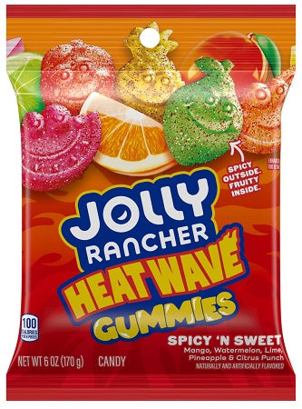 Jollof Ranch Peg Gummies Heat Wave, 6 oz bag with peggable header