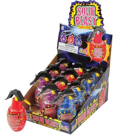SOUR BLAST SPRAY CANDY Novelty Candy Convenience and Grocery Wholesale Distributor in Montreal Quebec