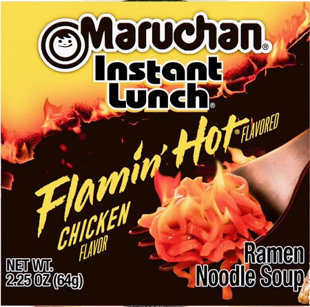 Maruchan Flamin' Hot Chicken instant noodle cup, 2.25 oz