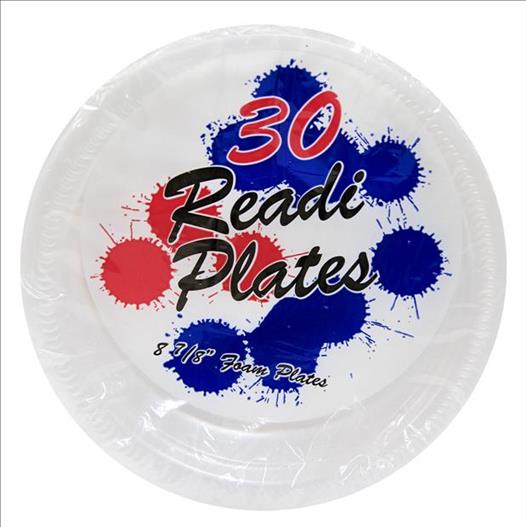FOAM PLATES 30CT 8 7/8"READI Cleaning Supplies Wholesale Distributor in Montreal Quebec
