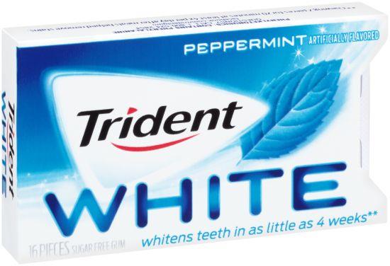 TRIDENT WHITE PEPPERMINT Chewing Gum Convenience and Grocery Wholesale Distributor in Montreal Quebec