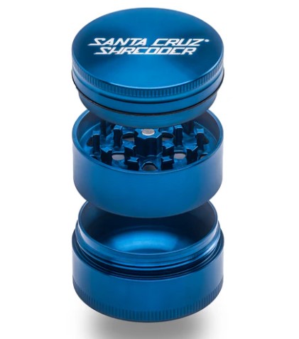 SANTA CRUZ 3PC GRINDER LG -BLUE Smoker Accessories Wholesale Distributor in Montreal Quebec