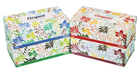 FACIAL TISSUE ELEGANT .36/160CT Cleaning Supplies Wholesale Distributor in Montreal Quebec