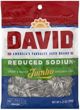 DAVID JUMBO ORIG. (REDUCED SODIUM) Convenience and Grocery Snacks Wholesale Distributor in Montreal Quebec