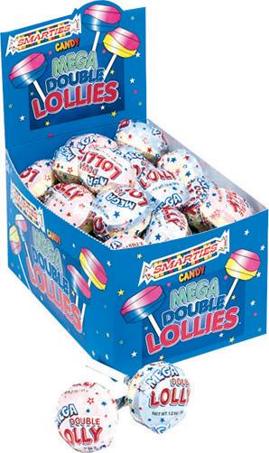 SMARTIES MEGA DOUBLE LOLLIES .50 Candy Convenience and Grocery Wholesale Distributor in Montreal Quebec