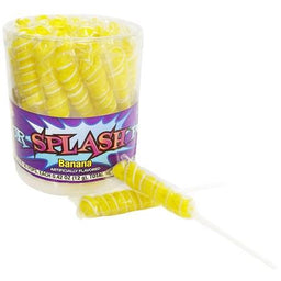 COLOR SPLASH POPS TUB (YELLOW) Candy Convenience and Grocery Wholesale Distributor in Montreal Quebec