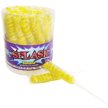 COLOR SPLASH POPS TUB (YELLOW) Candy Convenience and Grocery Wholesale Distributor in Montreal Quebec