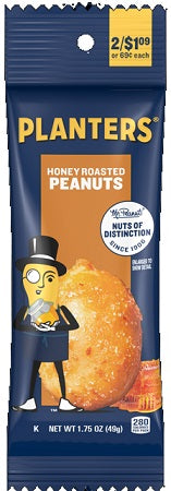 PLANTERS PEANUTS HONEY RST TUBE .2/$1.09 Convenience and Grocery Snacks Wholesale Distributor in Montreal Quebec