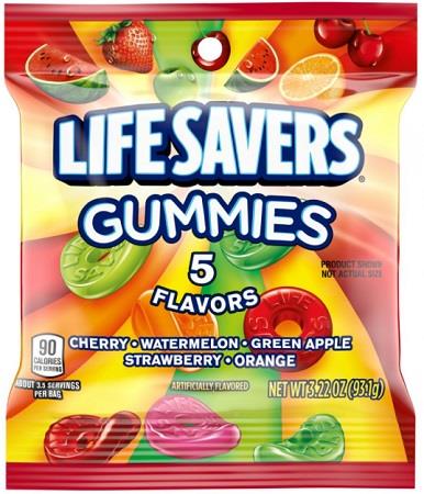LIFESAVERS GUMMIES 3.22OZ FIVE FLAVORS PEG Candy Convenience and Grocery Wholesale Distributor in Montreal Quebec