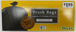 OXLEY HEAVY DUTY 30GAL TRASH BAG Household Products Wholesale Distributor in Montreal Quebec