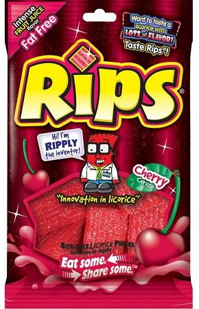 RIPS BITES  CHERRY BAG  -4OZ Candy Convenience and Grocery Wholesale Distributor in Montreal Quebec