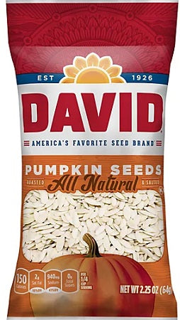 DAVID PUMPKIN SALTED IN SHL Convenience and Grocery Snacks Wholesale Distributor in Montreal Quebec