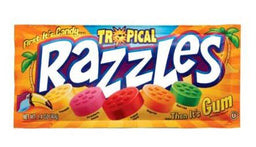 RAZZLES TROPICAL CANDY/GUM Candy Convenience and Grocery Wholesale Distributor in Montreal Quebec
