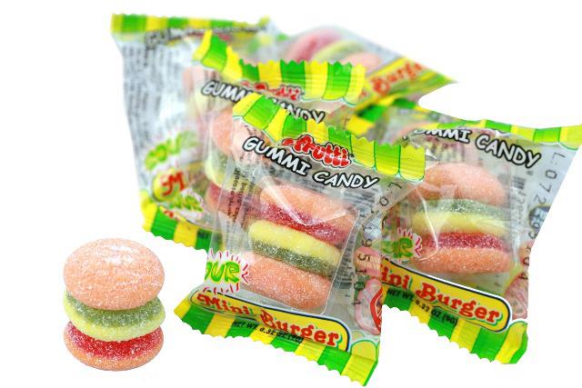 E.FRUTTI MINI SOUR BURGER GUMMI .15 Candy Convenience and Grocery Wholesale Distributor in Montreal Quebec