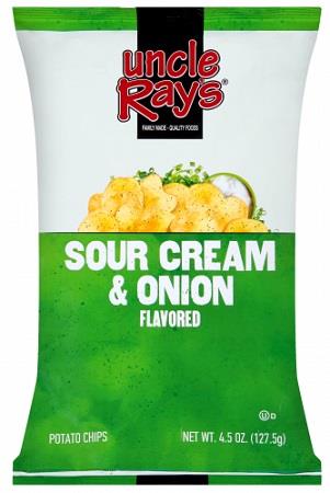 UNCLE RAY'S 4.5OZ SOUR CREAM & ONION Convenience and Grocery Snacks Wholesale Distributor in Montreal Quebec