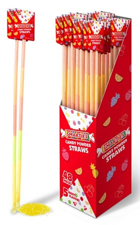 SMARTIES CANDY POWDER STRAWS Novelty Candy Convenience and Grocery Wholesale Distributor in Montreal Quebec