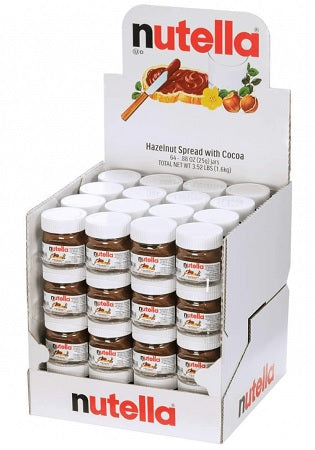 Case of 64 Nutella mini jars, individual 1-count servings