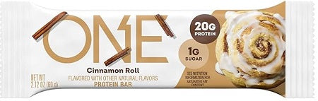 ONE PROTEIN BAR CINNAMON ROLL 60 g (Box of 12 Units)