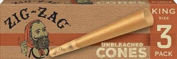 ZIG ZAG (CONES) KING UNBLEACHED Smoker Accessories Wholesale Distributor in Montreal Quebec