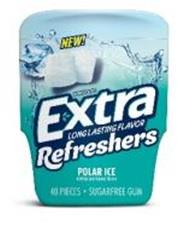 EXTRA (REFRESHERS) POLAR ICE Chewing Gum Convenience and Grocery Wholesale Distributor in Montreal Quebec