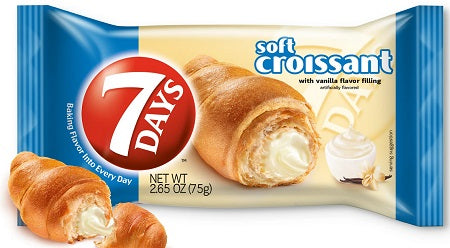 7 DAYS CROISSANTS VANILLA Convenience and Grocery Snacks Wholesale Distributor in Montreal Quebec