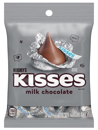 HERSHEY KISSES PEG BAG 4.84OZ Chocolate Convenience and Grocery Wholesale Distributor in Montreal Quebec