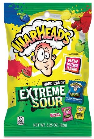 WARHEADS EXT.SOUR HARD PEG 3.25OZ Candy Convenience and Grocery Wholesale Distributor in Montreal Quebec