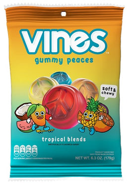 VINES -PEG GUMMY PEACES TROPICAL Candy Convenience and Grocery Wholesale Distributor in Montreal Quebec