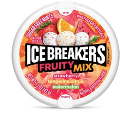 ICE BREAKER*TIN*FRUITY MIX Mints Convenience and Grocery Wholesale Distributor in Montreal Quebec