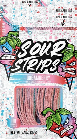 SOUR STRIPS PEG BAG DREAMBERRY Convenience and Grocery Store Supplies Wholesale Distributor in Montreal Quebec
