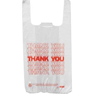SHOPPING BAG (T/Y) *WHITE .1/6 Convenience and Grocery Store Supplies Wholesale Distributor in Montreal Quebec