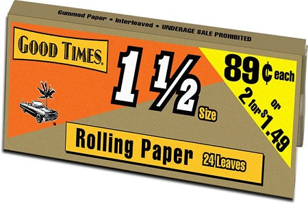 GOOD TIMES  1 1/2 PAPERS-.89 Smoker Accessories Wholesale Distributor in Montreal Quebec