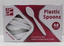 PLASTIC SPOONS (BOX) WHITE Cleaning Supplies Wholesale Distributor in Montreal Quebec