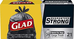 GLAD TRASH BAGS (30 GAL) 21CT Household Products Wholesale Distributor in Montreal Quebec