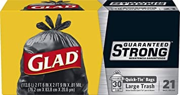GLAD TRASH BAGS (30 GAL) 21CT Household Products Wholesale Distributor in Montreal Quebec