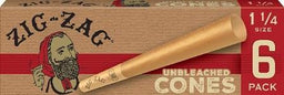 ZIG ZAG (CONES) 1 1/4 UNBLEACHED Smoker Accessories Wholesale Distributor in Montreal Quebec