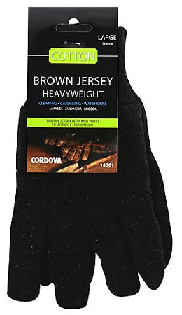 GLOVES -BROWN JERSEY Cleaning Supplies Wholesale Distributor in Montreal Quebec