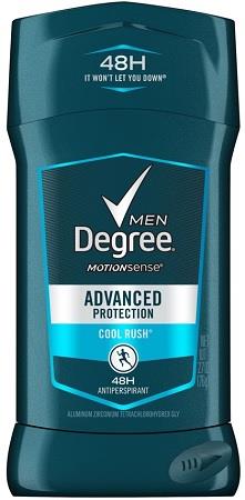 DEGREE FOR MEN ADVANCED COOL RUSHPersonal Care Products Wholesale Distributor in Montreal Quebec